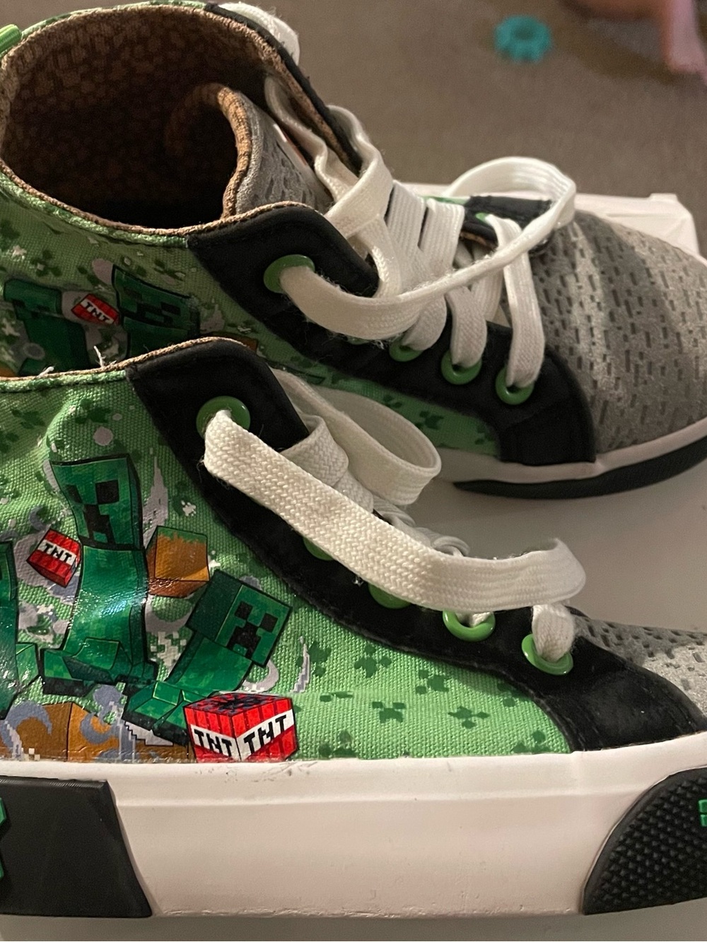 Kohl's Kids Minecraft Teenage Ninja Turtle High Top Sneakers with White Laces